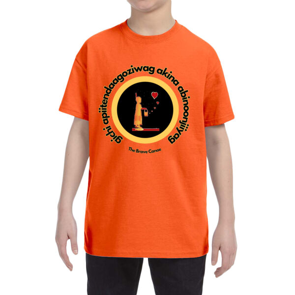 TRC - Anishinaabe and Ojibway - TT Youth Crewneck Ring Spun Combed Cotton Tee Thumbnail