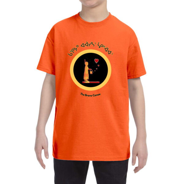 TRC - Cree Syllabics - TT Youth Crewneck Ring Spun Combed Cotton Tee Thumbnail